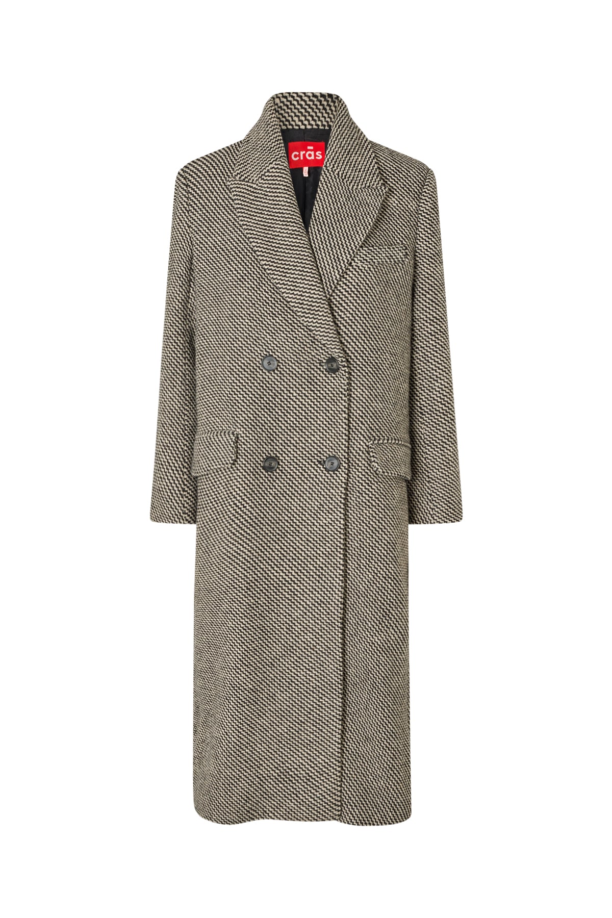 CRAS Sloanecras Coat Coat 9002 Salt and Pepper