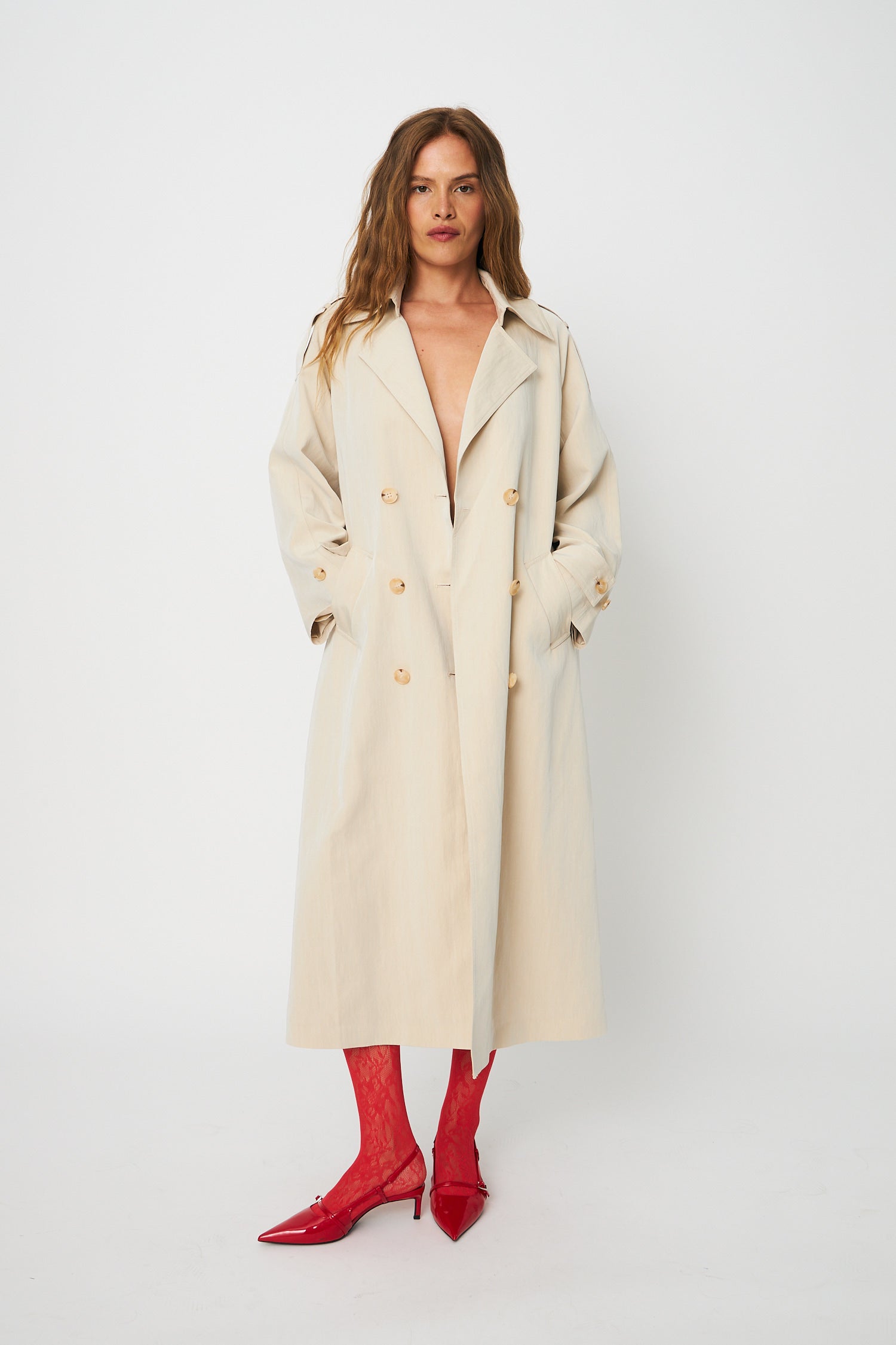 CRAS Spriicras Trench Coat Coat 2008 Greige