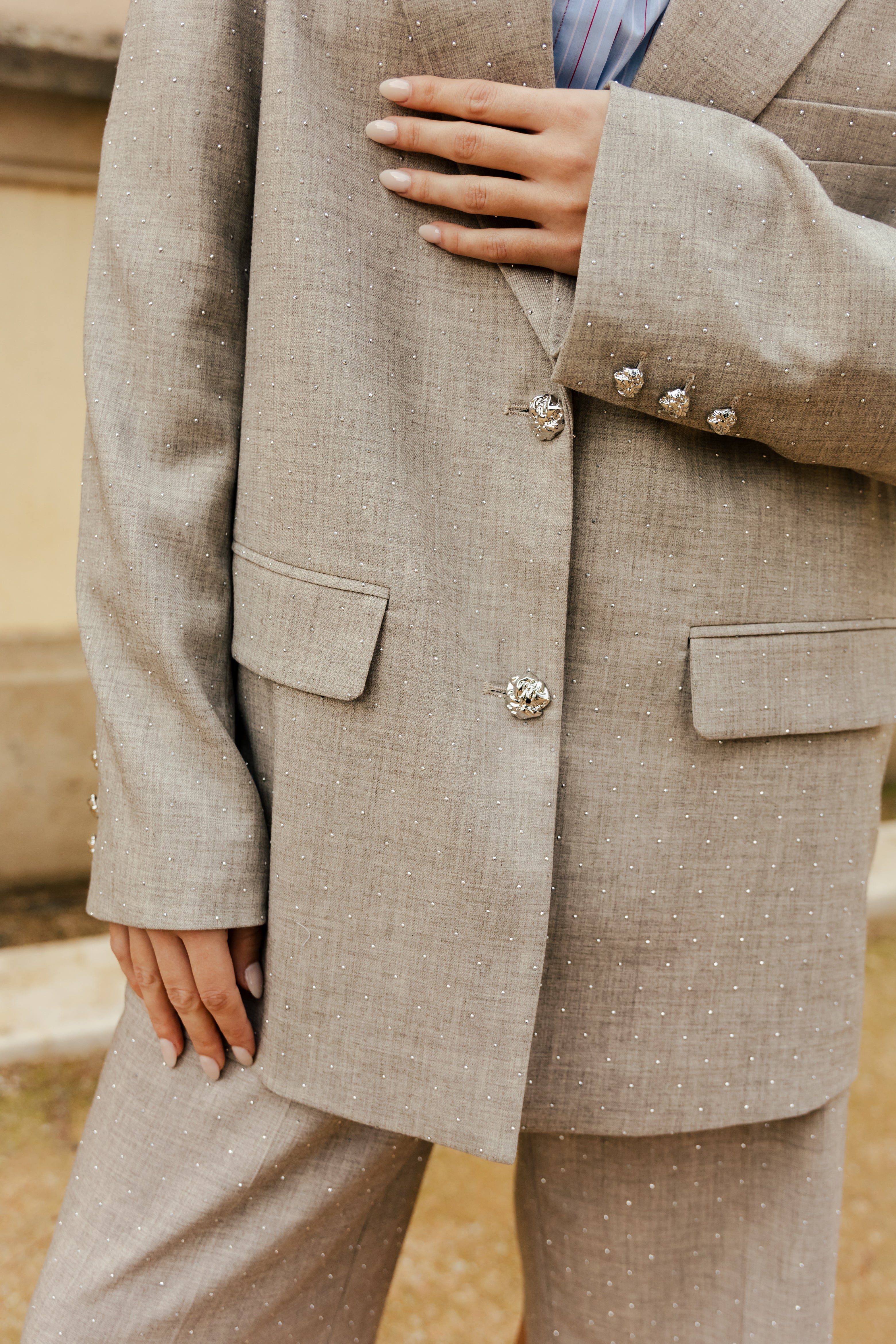 CRAS Vilenacras Shorts Shorts 2014 Greige Rhinestone