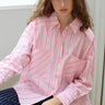 Cras Exclusive Workcras Shirt Shirt 8006 Pink Blue Stripe