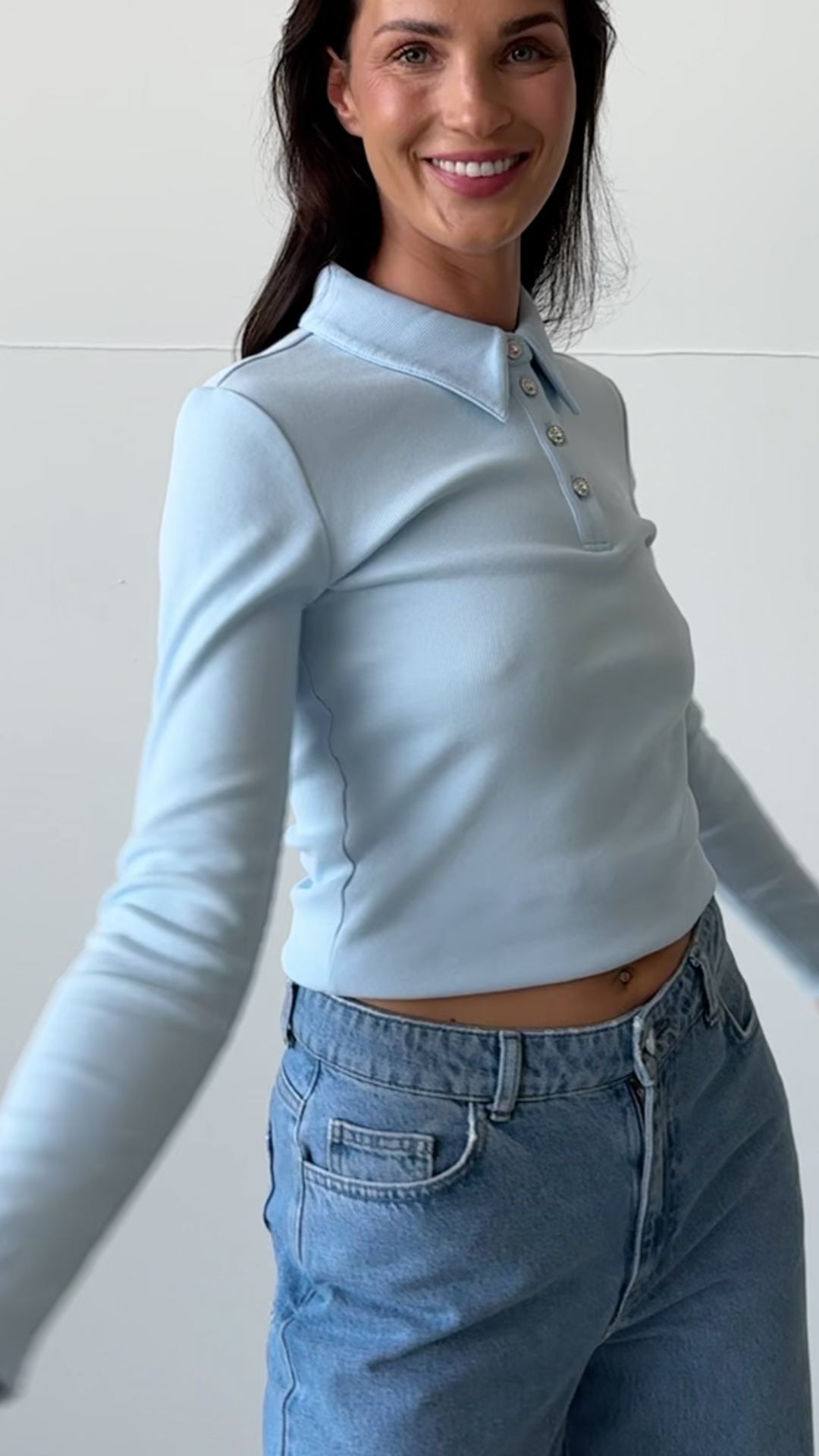 CRAS Ivonecras Blouse Blouse 7033 Light blue