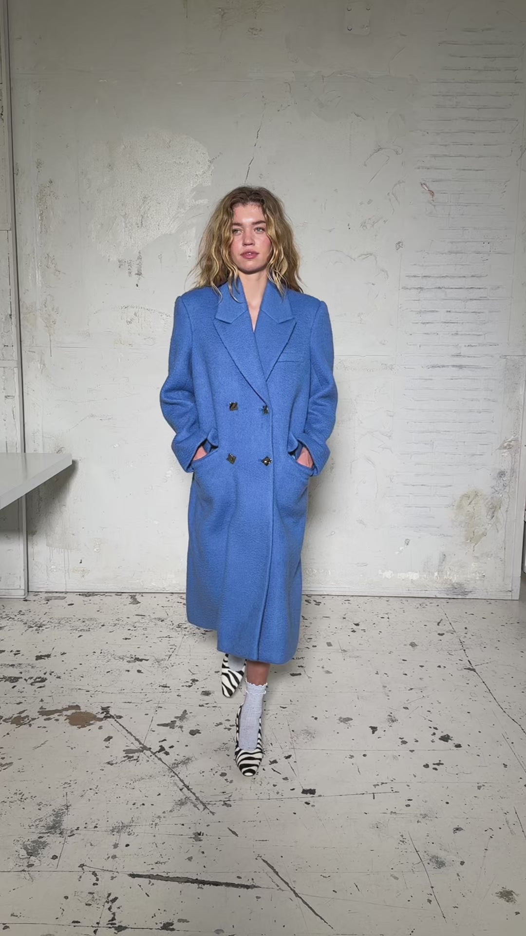 CRAS Sloanecras coat Coat 7018 Blue