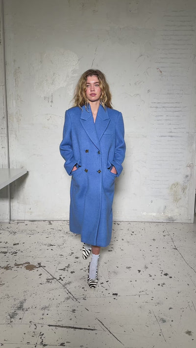 CRAS Sloanecras coat Coat 7018 Blue