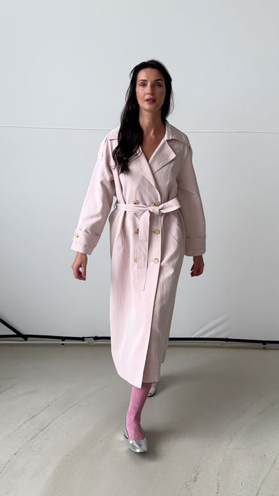 CRAS Spriicras Trench Coat Coat 4051 Orchid Pink