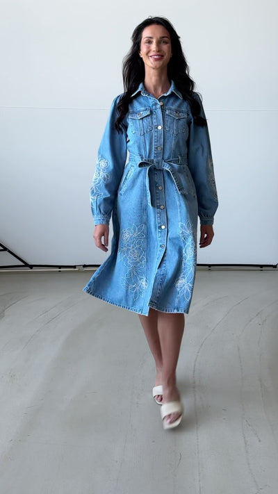 CRAS Celinecras Dress Dress 7035 Medium Blue