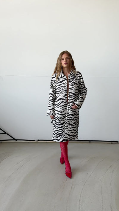 CRAS Sybillecras Coat Coat 8087 Zebra