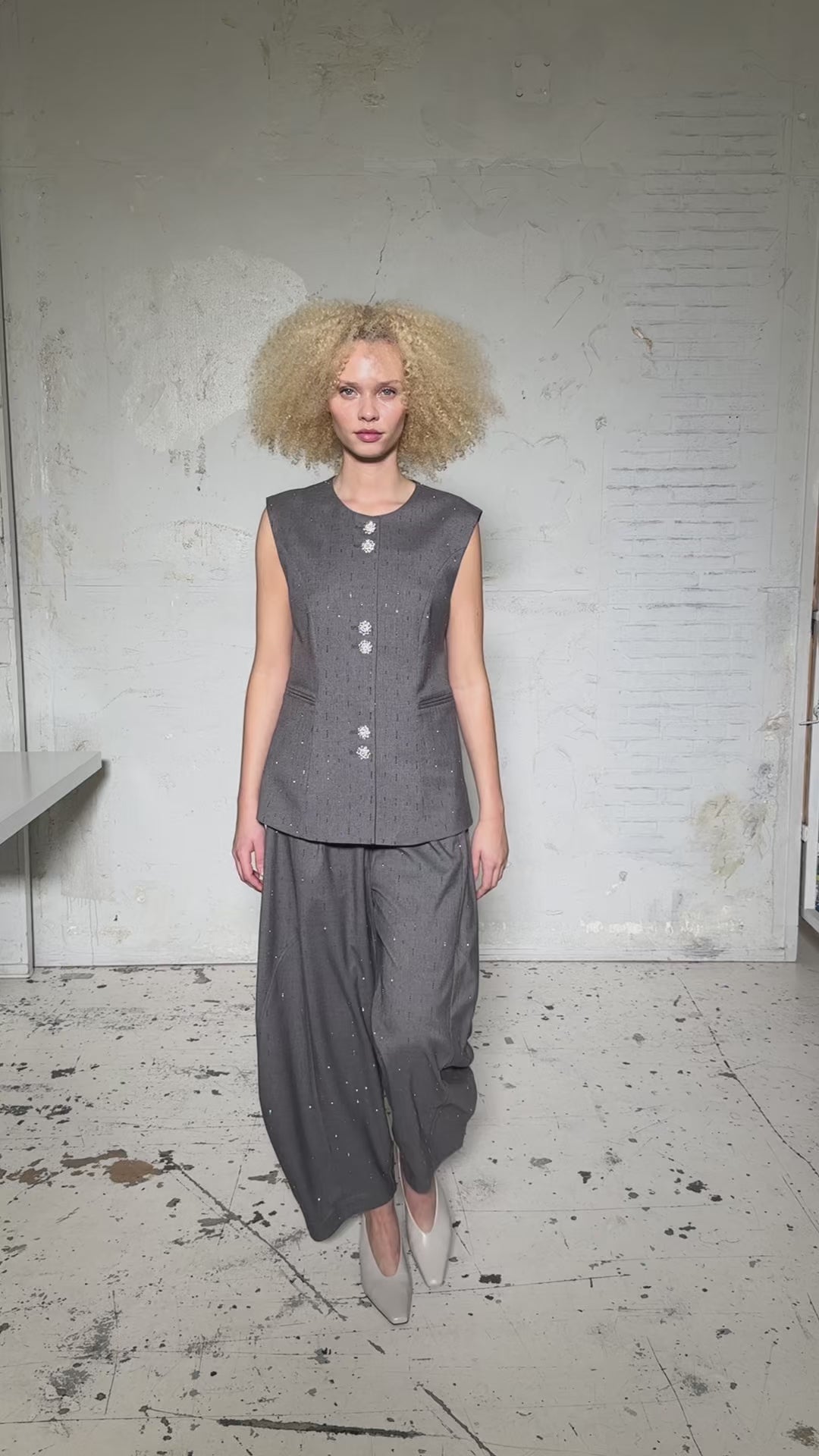 CRAS Richacras Pants Pants Grey Melange