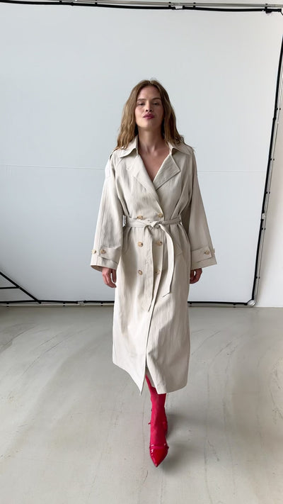 CRAS Spriicras Trench Coat Coat 2008 Greige