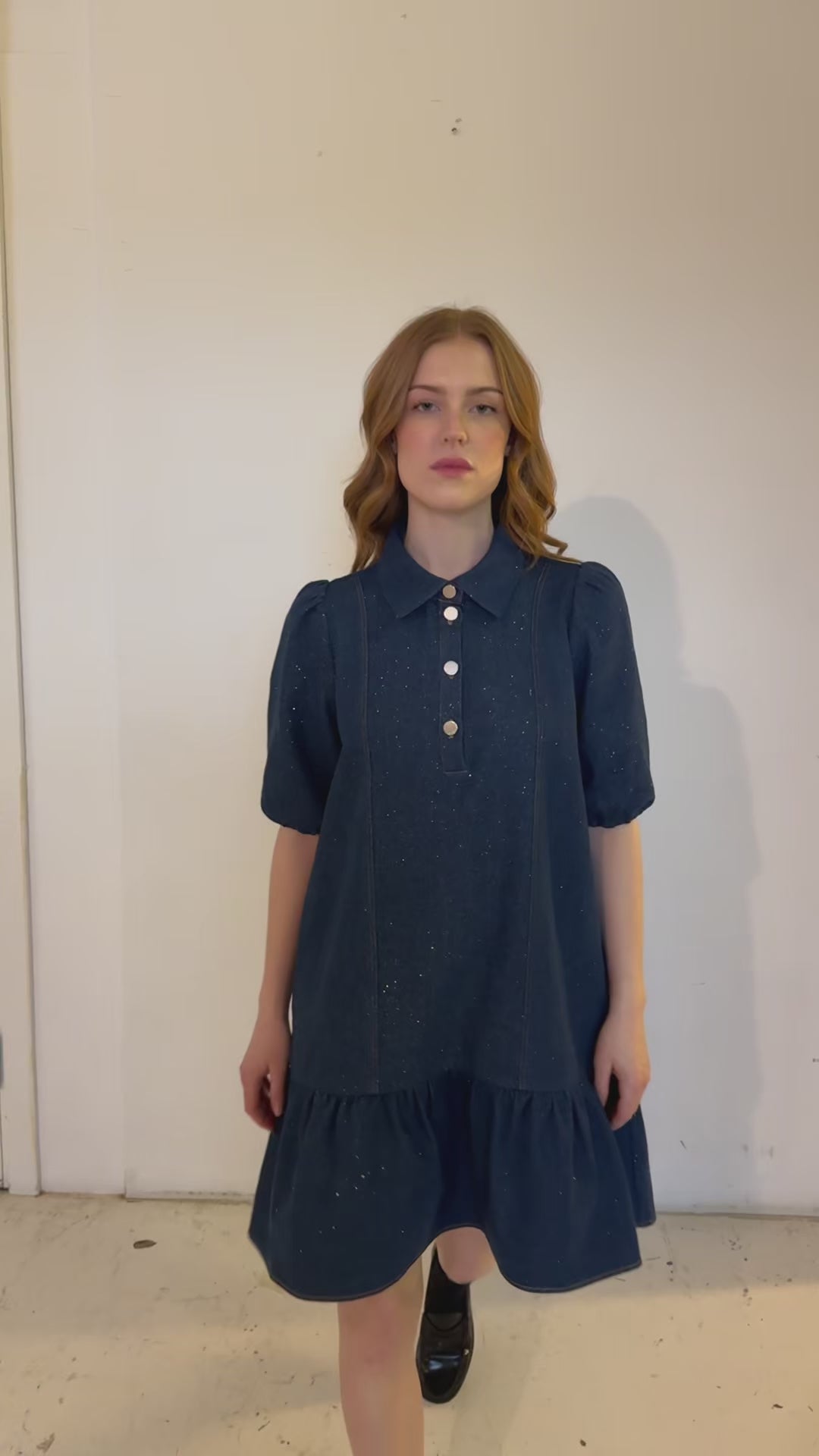 CRAS Elenacras Dress Dress 7016 Glitter denim