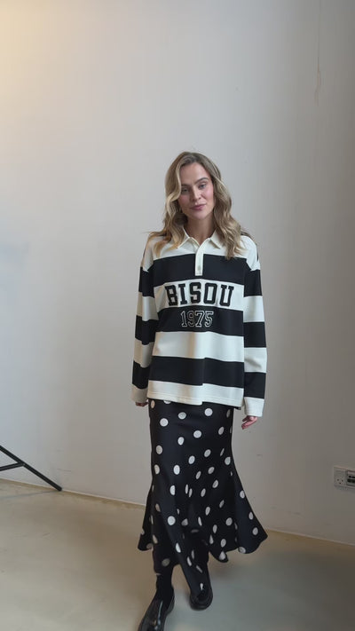 CRAS Bisoucras Blouse Blouse 8122 Black White Stripe