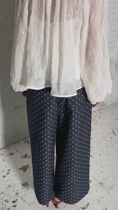 CRAS Signecras Pants Pants Medium Blue Dot