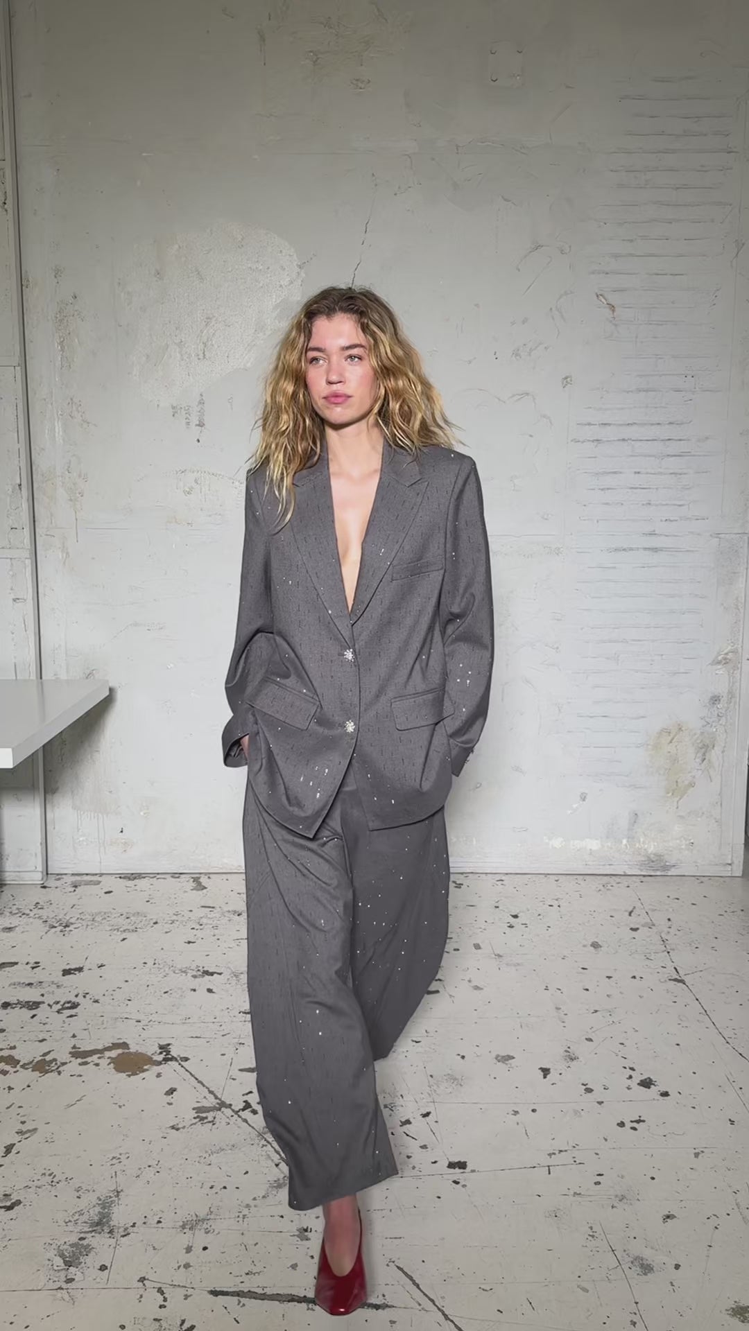 CRAS Dianacras Blazer Blazer Grey Melange