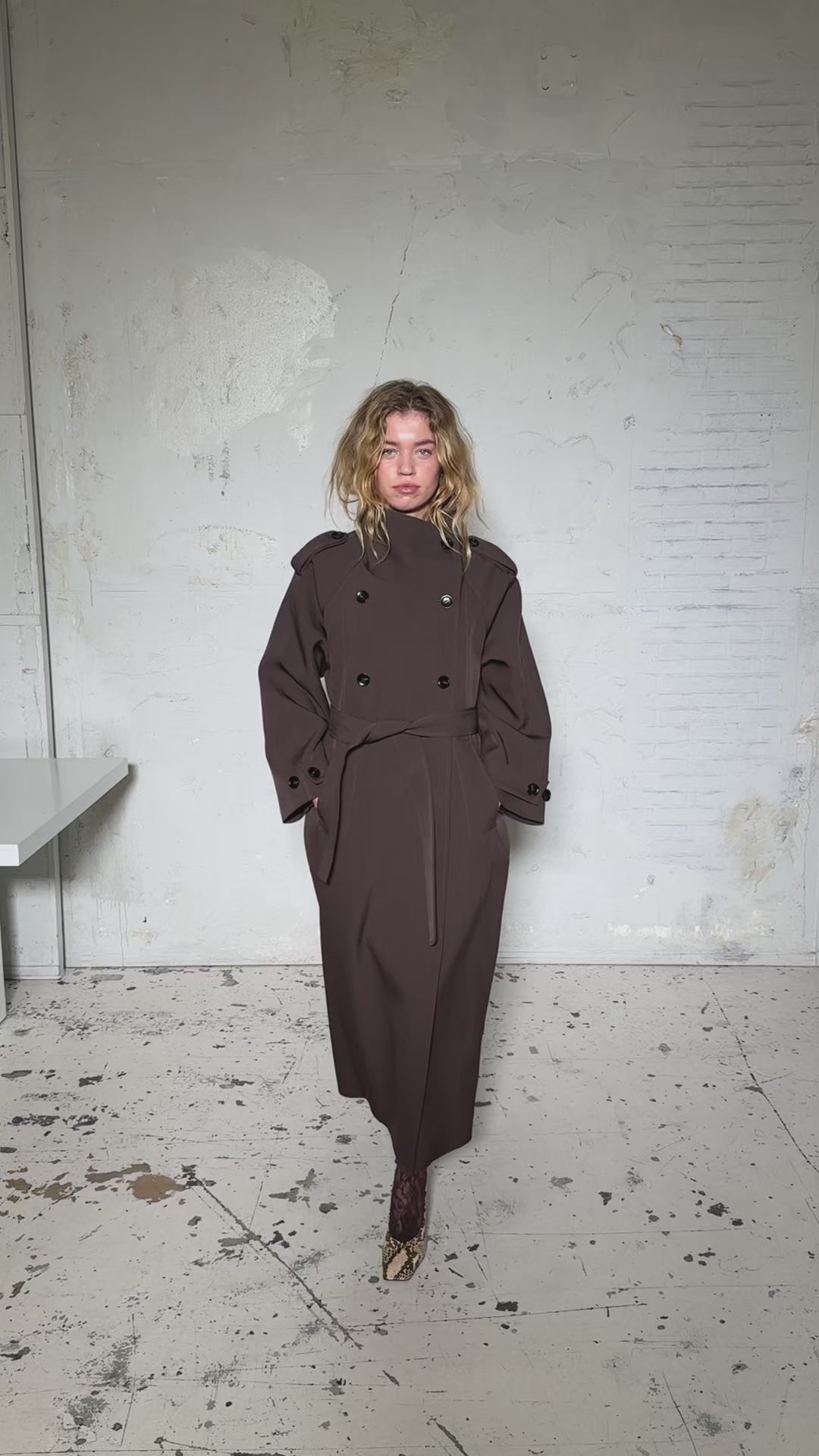 CRAS Leonoracras Trenchcoat Jacket Dark Brown