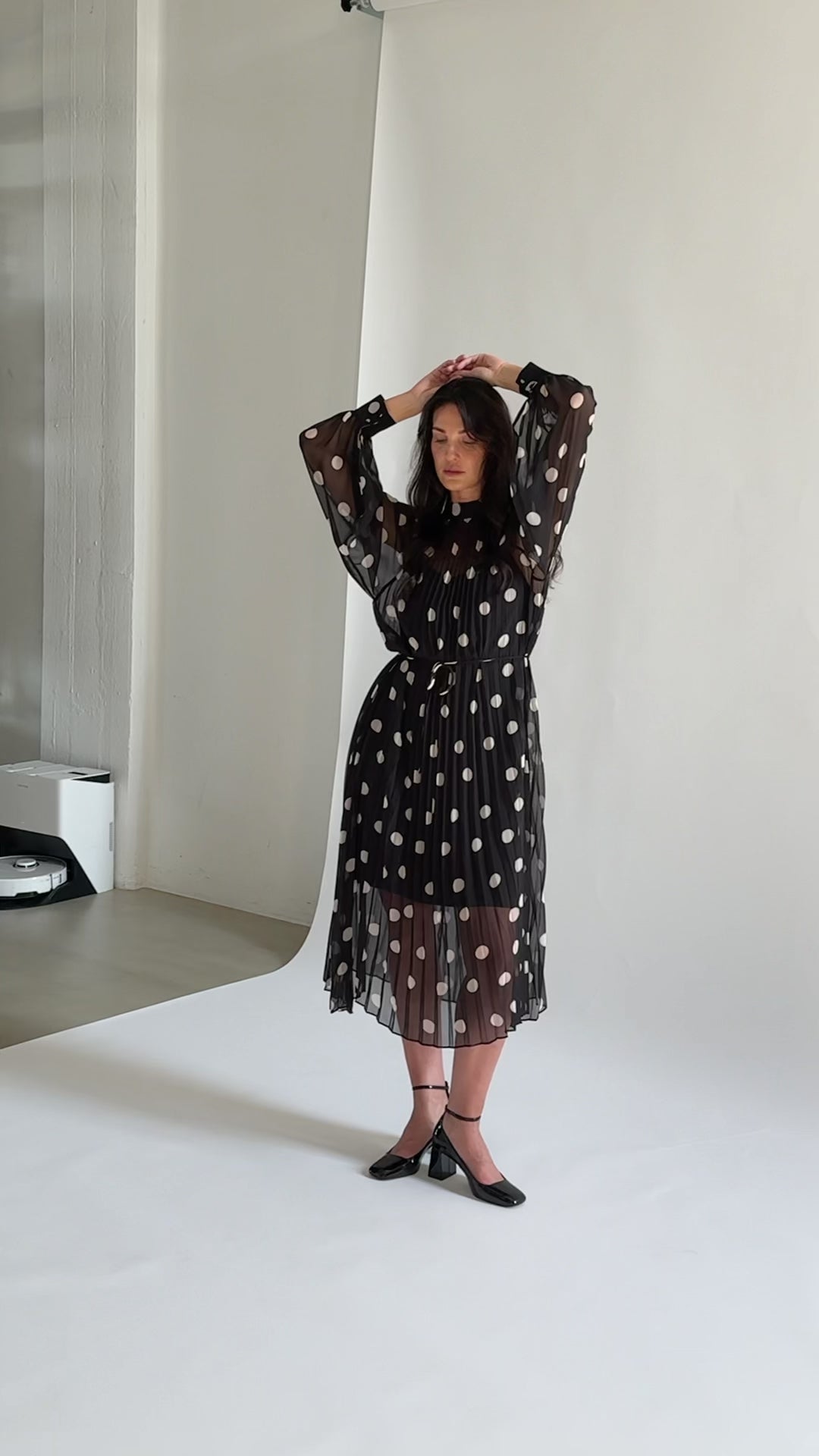 CRAS Rachelcras Dress Dress 8123 Black White Dot