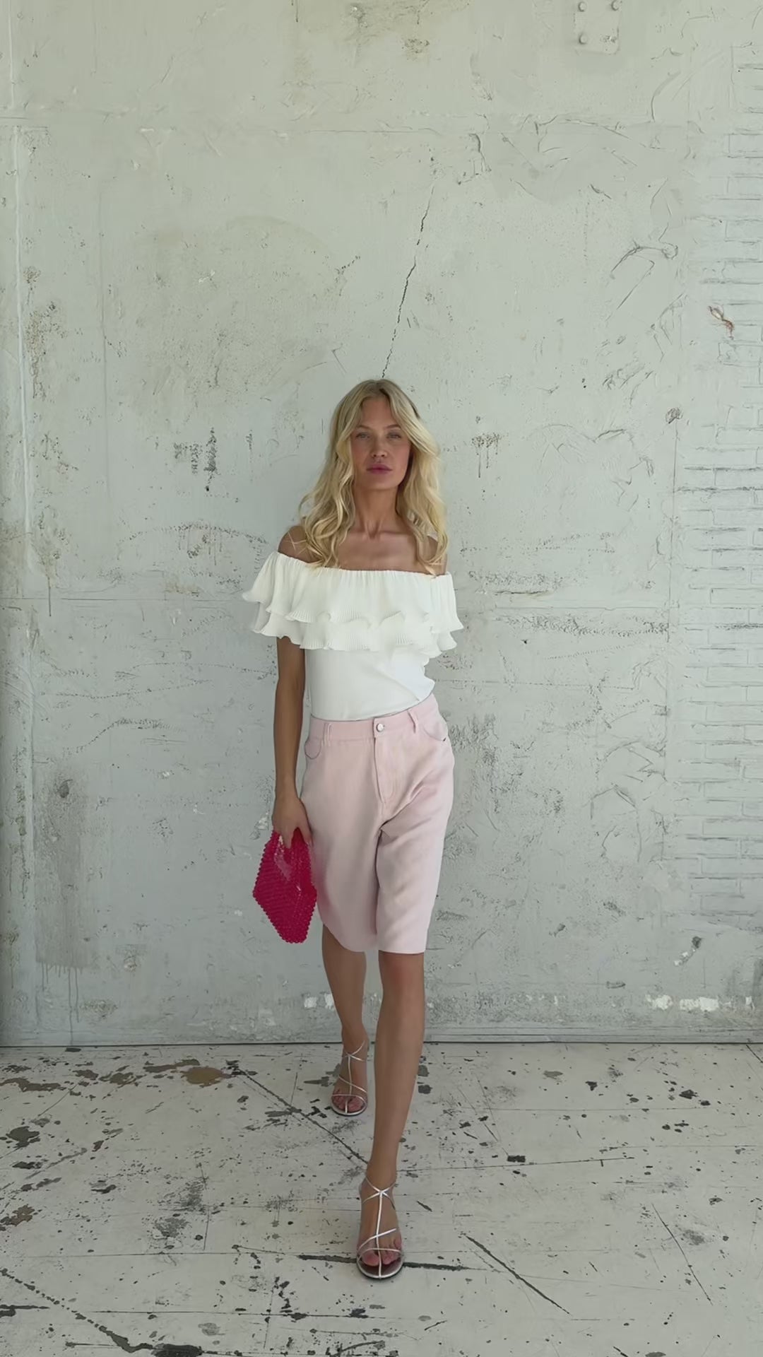 Cras STUDIO Flouncecras Top Top 1007 Off White